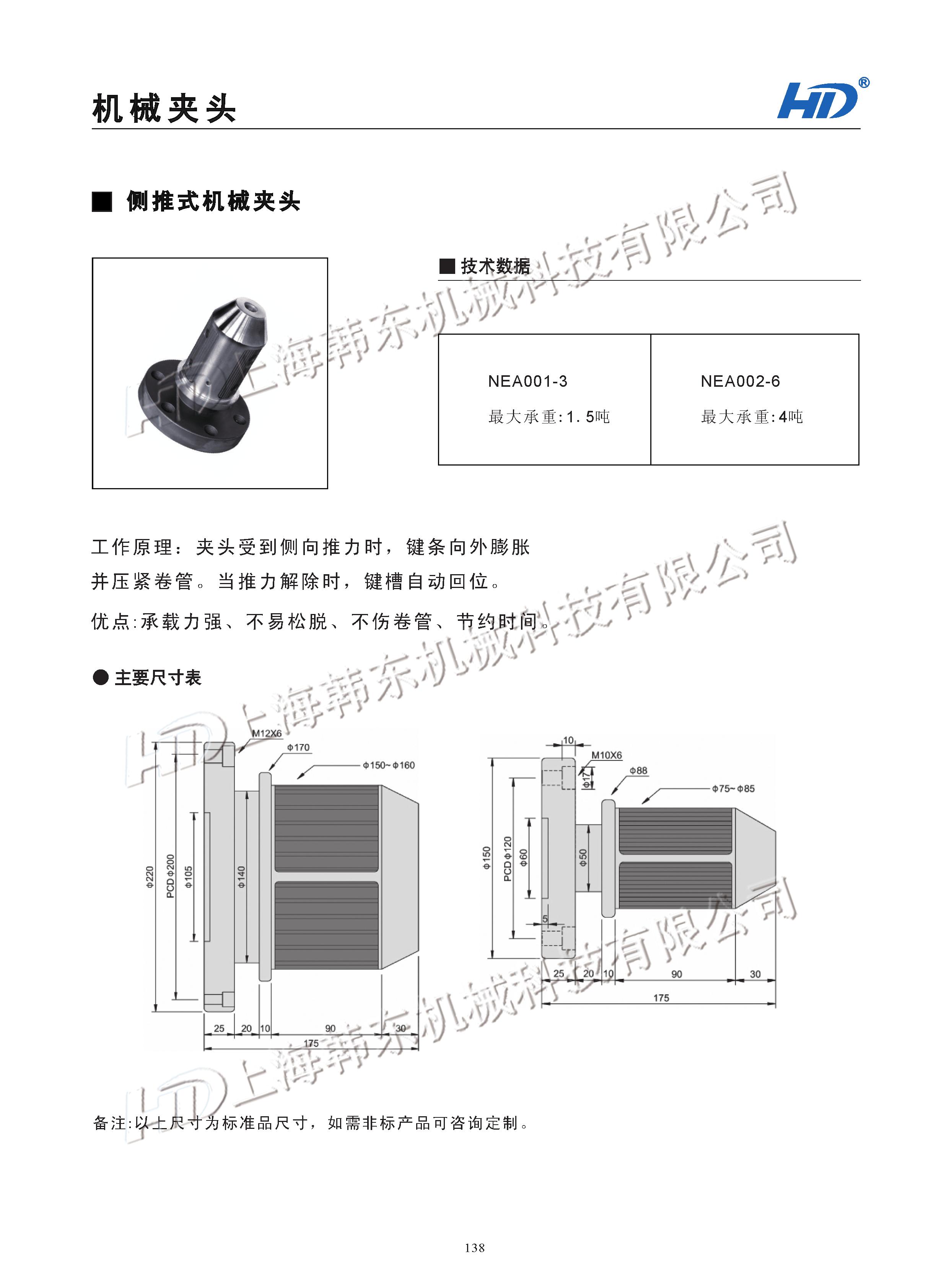 側推式機械夾頭